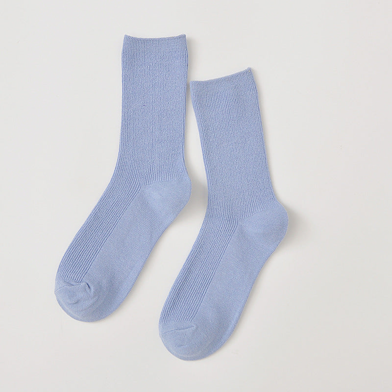 Medium Tube Long Tube Fluorescent Candy Color Socks