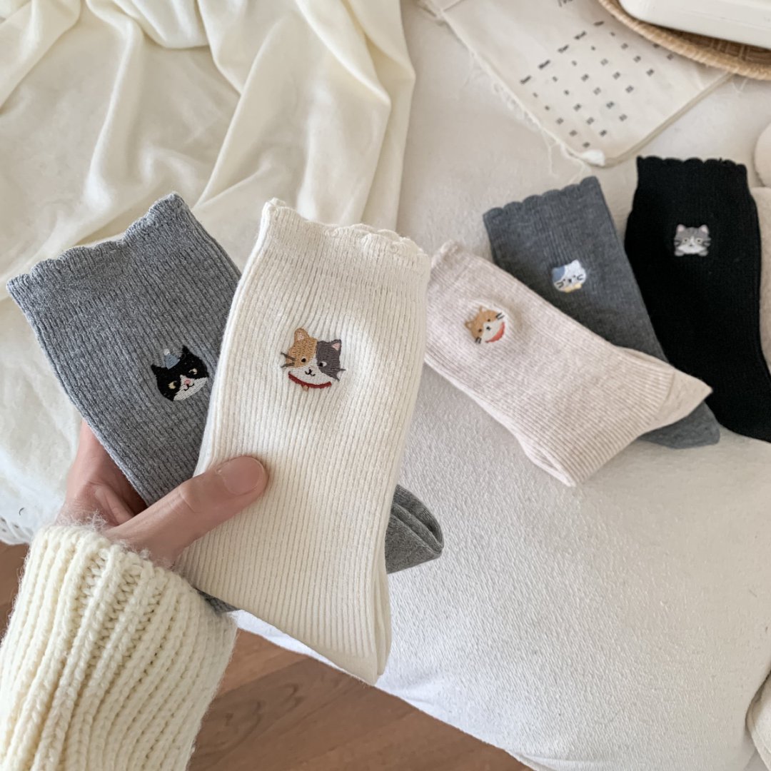 Autumn Winter Faux Wool Thick Womens Socks