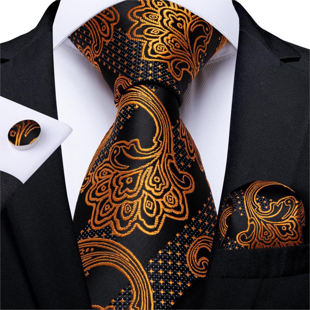 Vintage Jacquard Paisley Tie 3-Piece Set
