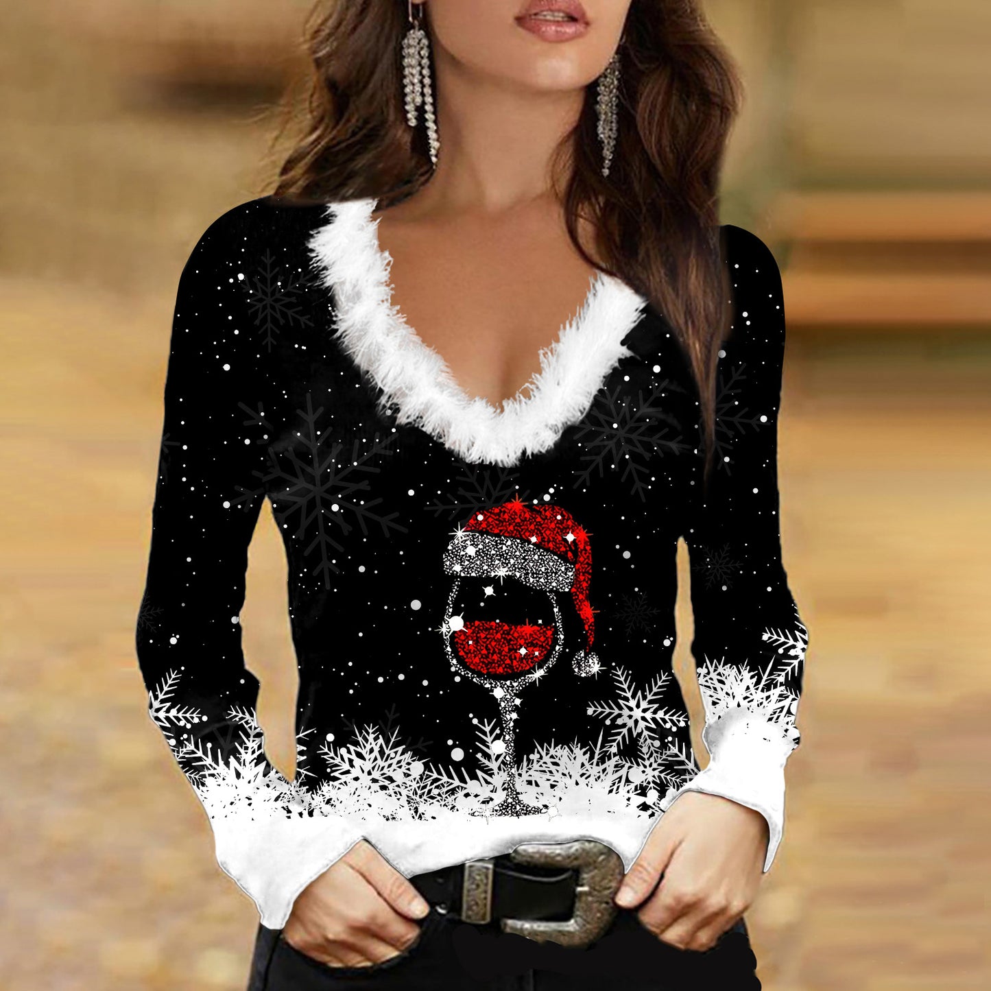 Women's Autumn And Winter Christmas Long Sleeve Elegant