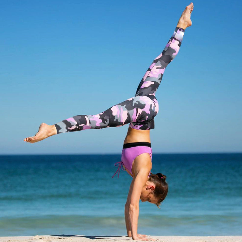 Women's Camouflage High Waist Yoga Pants