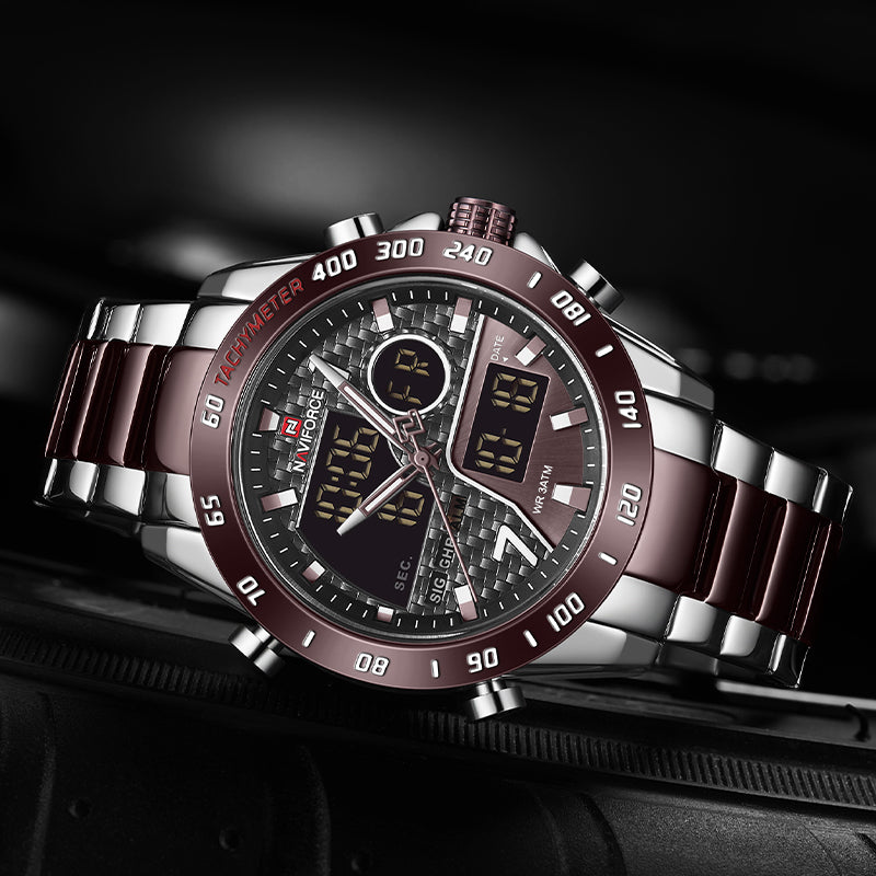 NAVIFORCE dual display quartz watch