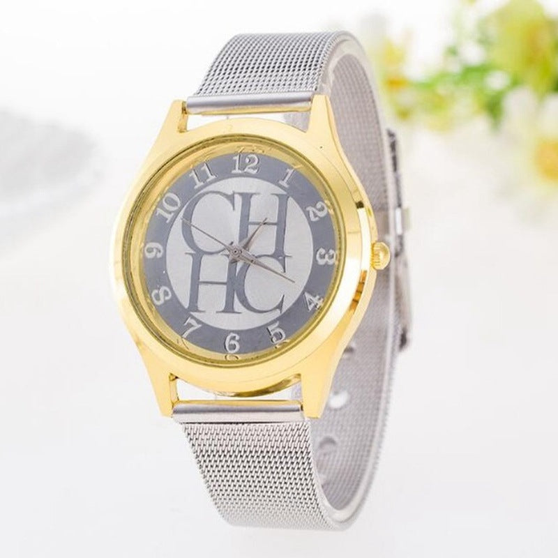 Temperament Ladies Cute High School Student Steel Strap Watch