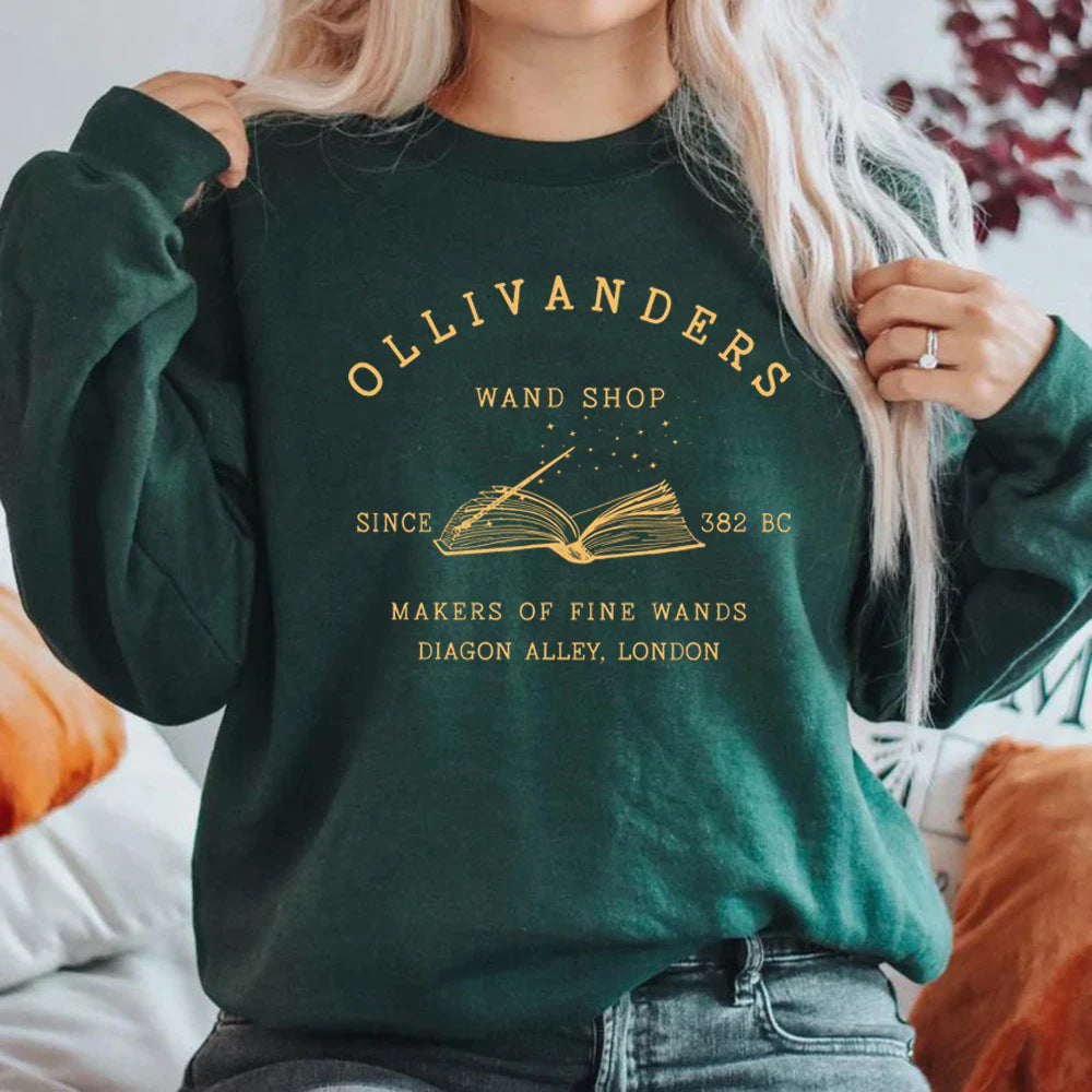Troldmandsboghandel Sweatshirt Sweater Magisk Troldmands Hættetrøjer