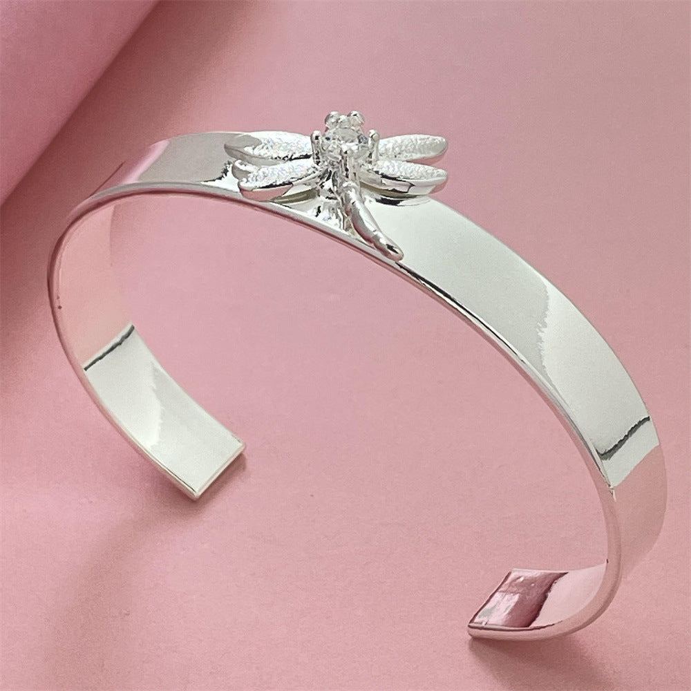 Silver-plated Dragonfly Bracelet A Trendy Social Media-famous Style