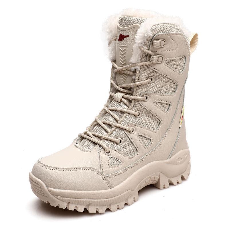 High-top Cotton Shoes For Lovers To Keep Warm In Winter And Thicken With Velvet