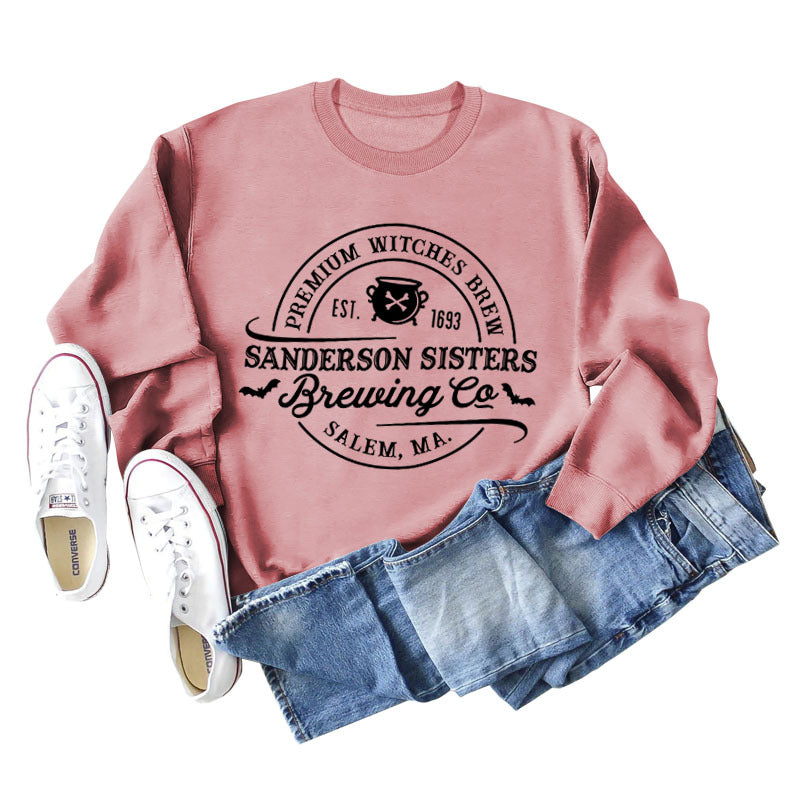 Alphabet Printed Autumn And Winter Bottomed Long Sleeve