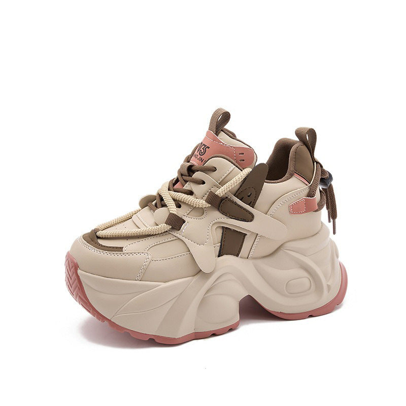 Casual Trend Sports Small Sized Man's Wear Platform Dad Shoes