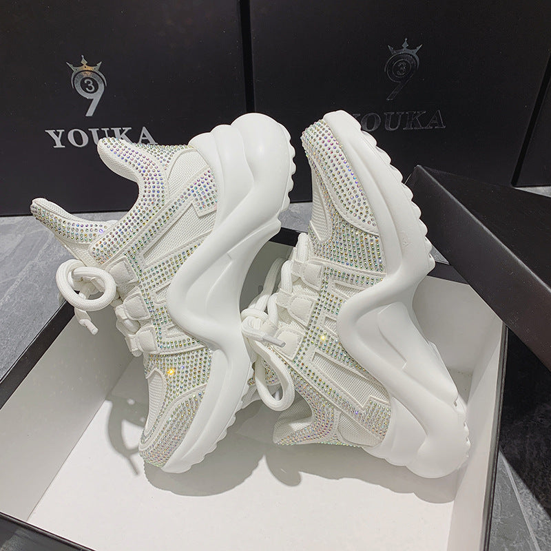Women's Summer Patch Rhinestone Full Rhinestone Sneakers