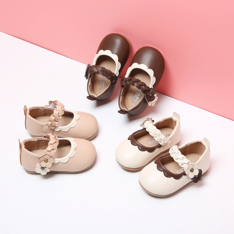 Children's Soft Sole Baby Princess Toddler Single Shoes Girls Small Leather Shoes