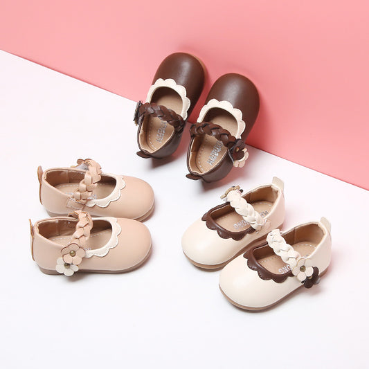 Children's Soft Sole Baby Princess Toddler Single Shoes Girls Small Leather Shoes