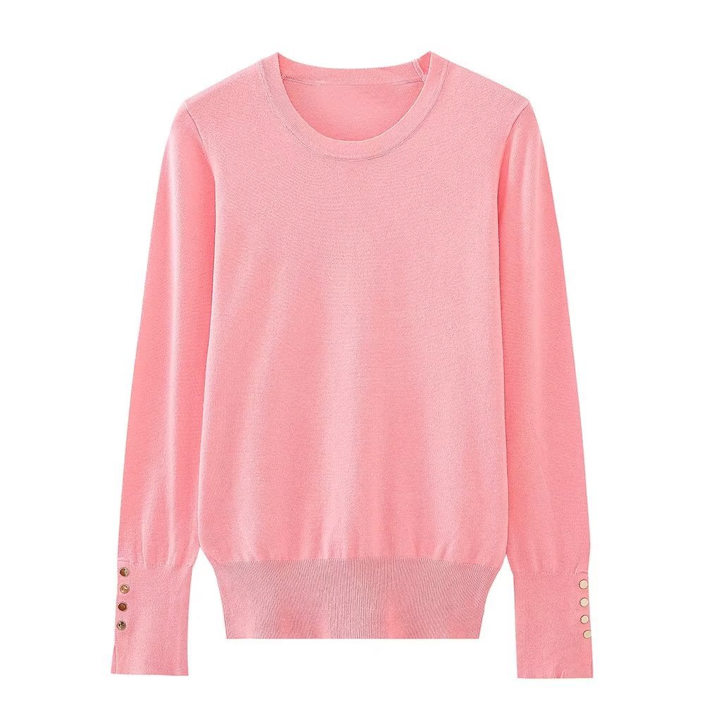 Women's Round Neck Slim Bottoming Basic Sweater