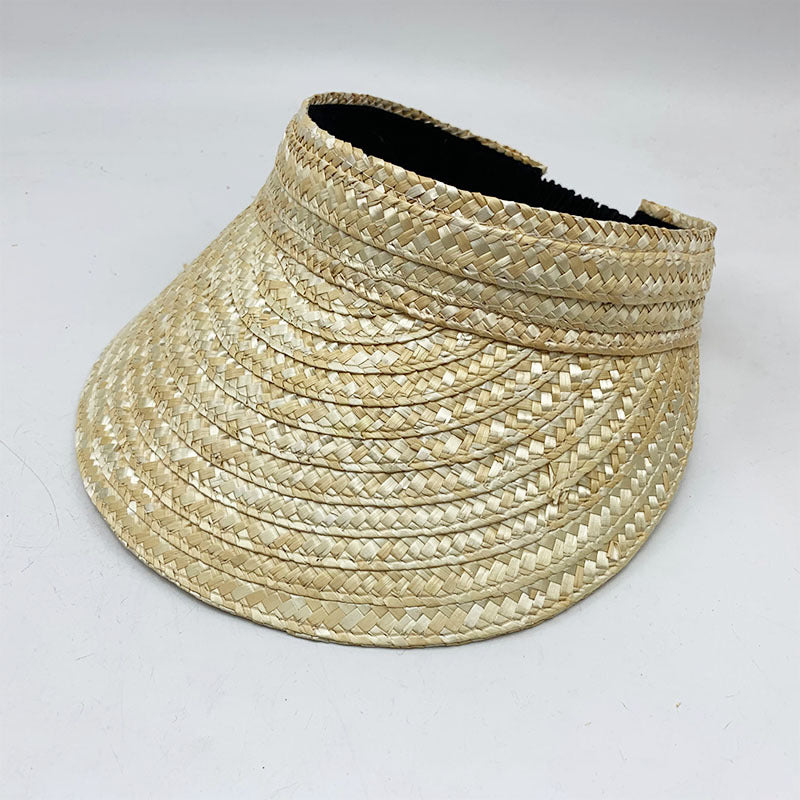 Women's Outdoor Topless Sunshade Straw Hat