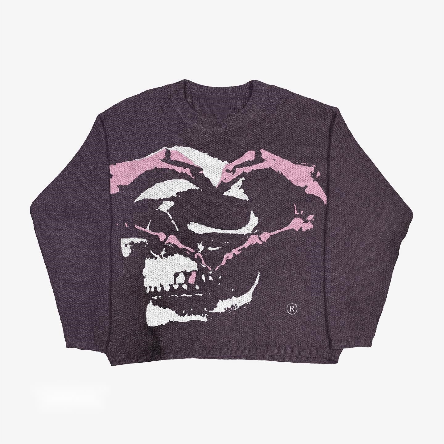 Men's Creative Pattern Printing Loose Casual Sweater