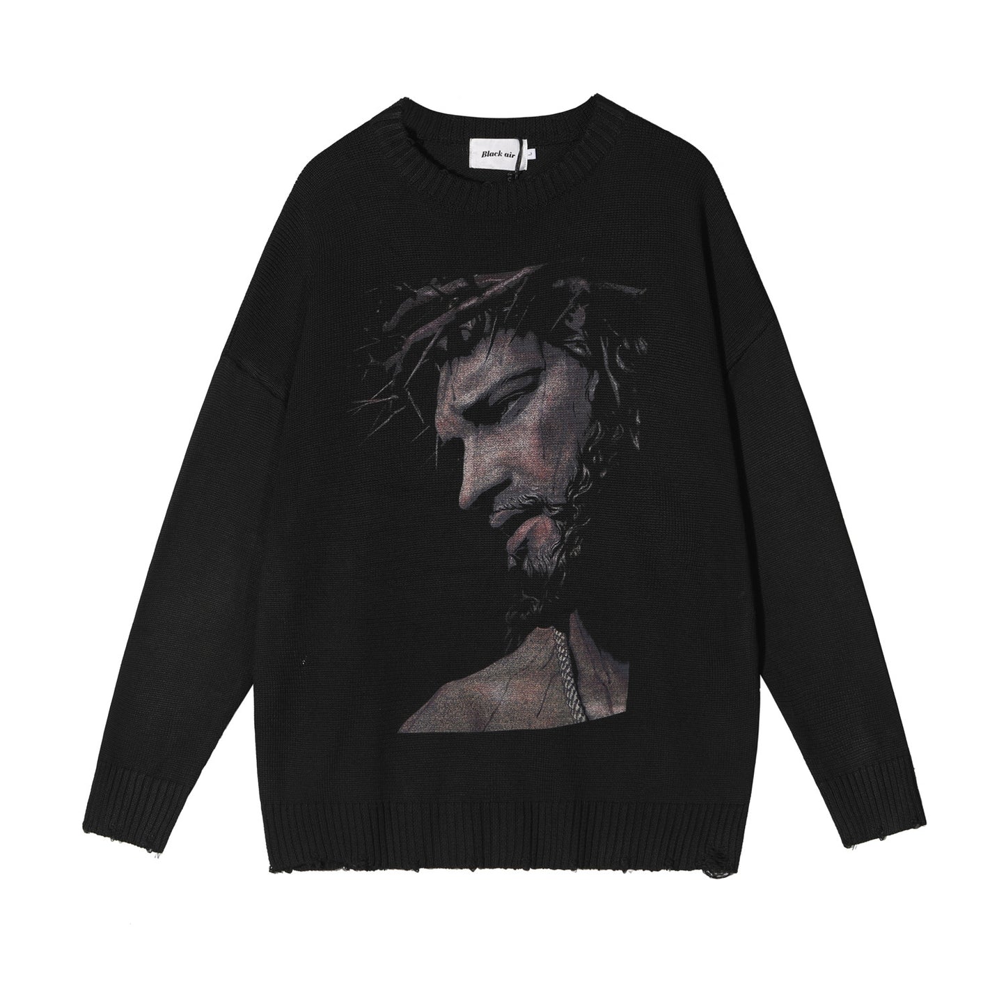 Destroyed And Worn Sweater, Men And Women