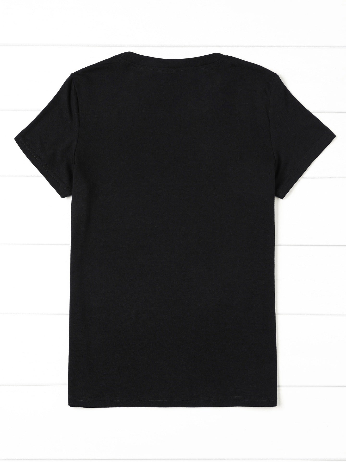 Women's Simple Printing Round Neck Casual Short Sleeve