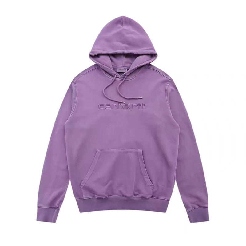 Classic Models Of Letters Embroidered Men And Women Loose Couples Hooded Sweatshirt Hoodie