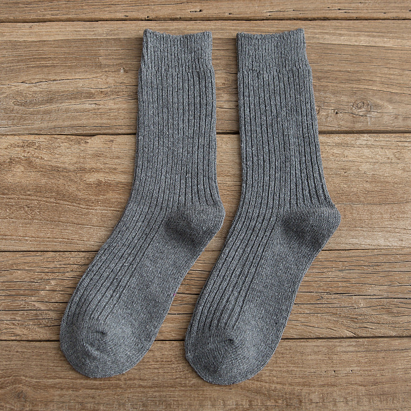 Women's Winter Japanese Solid Color Wool Socks To Keep Warm