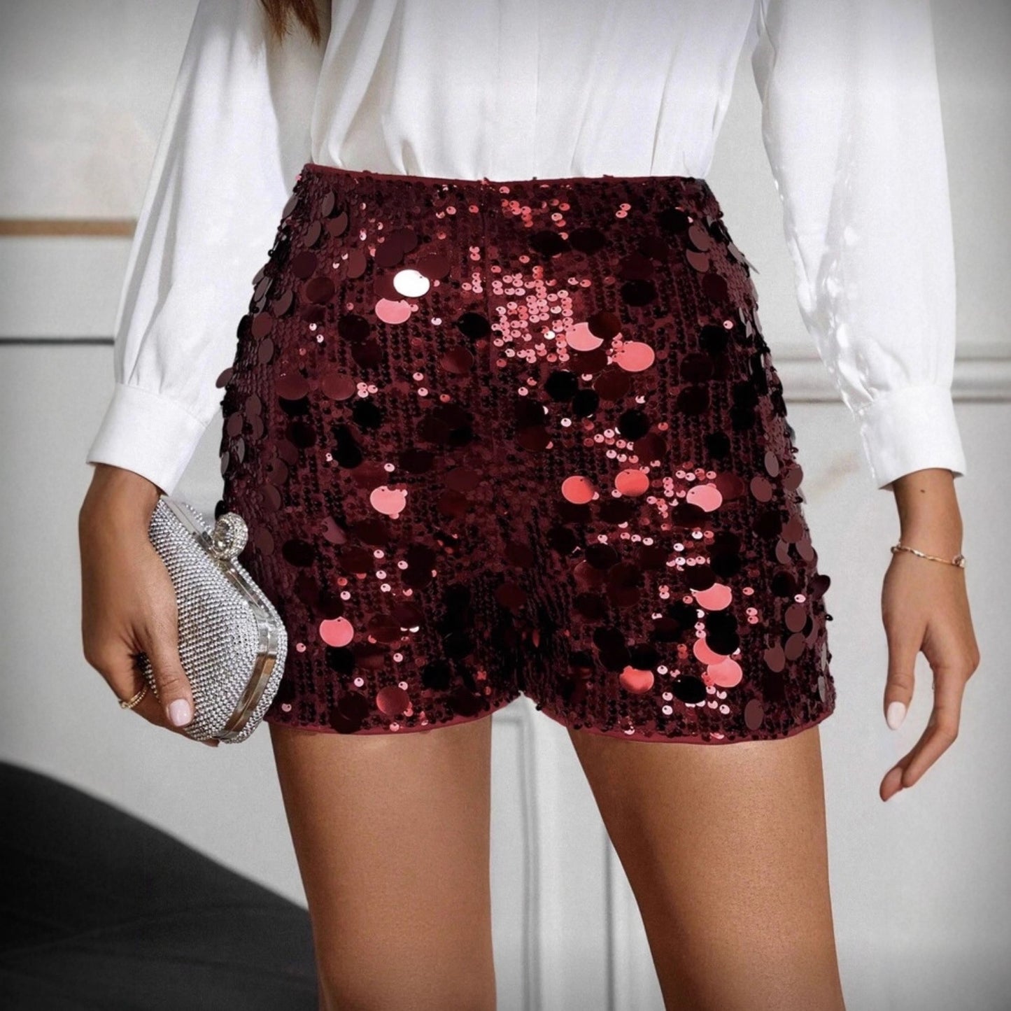 Women's Nightclub Beaded Shorts Sequin Shorts