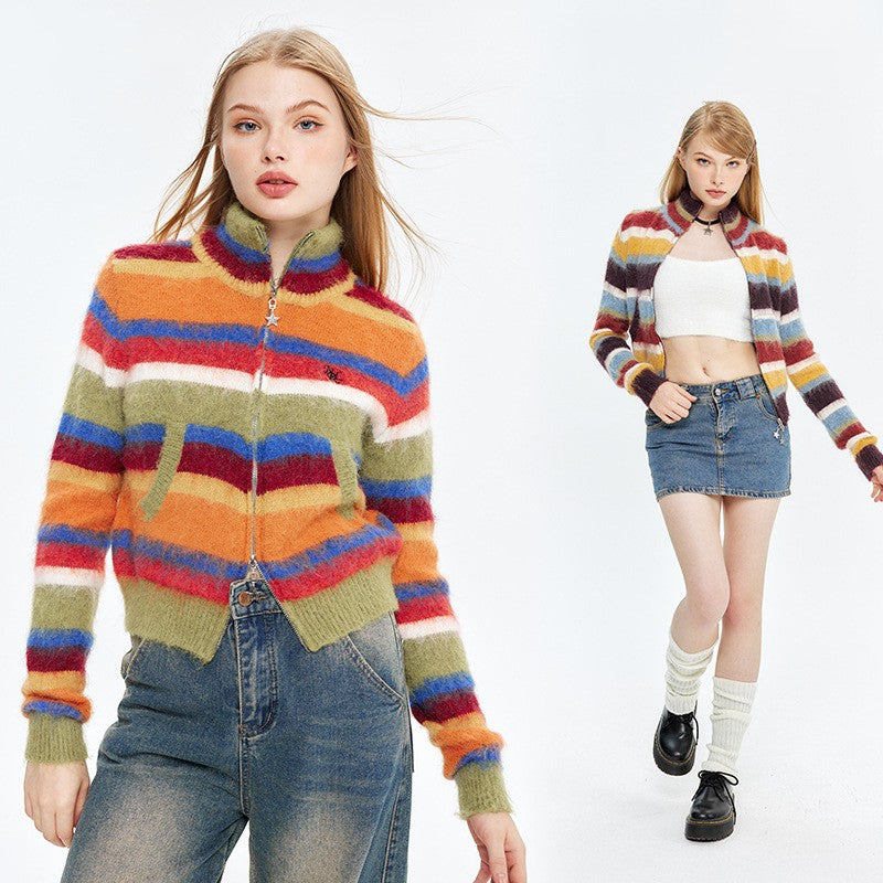 Women's Cardigan Knitted Short Sweater