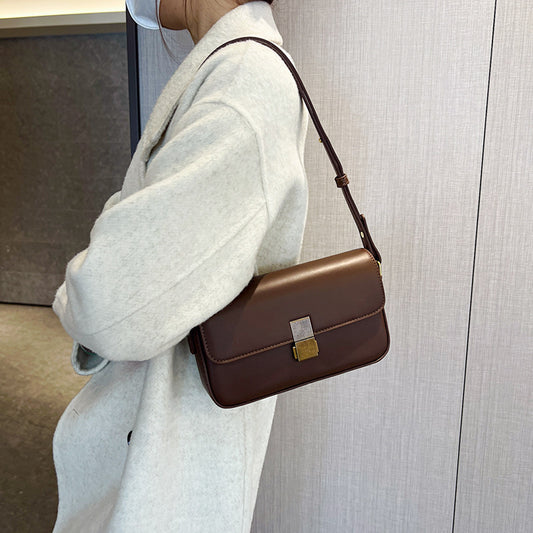 Single Shoulder Women's New Texture And Fashion Niche Crossbody Bag