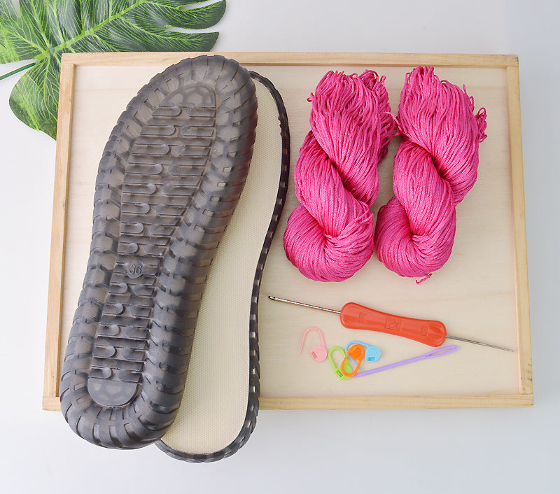 Hollow Thread Cow Tendon Bottom Crystal Hand Woven Material Bag