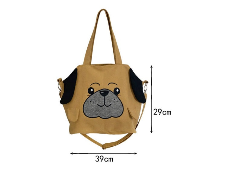 Cute Cartoon Stereo Ears Puppy Canvas
