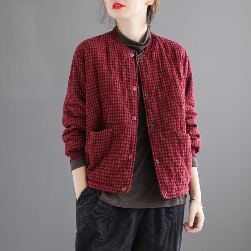 Long Sleeve Women's Cotton-padded Clothing Coat