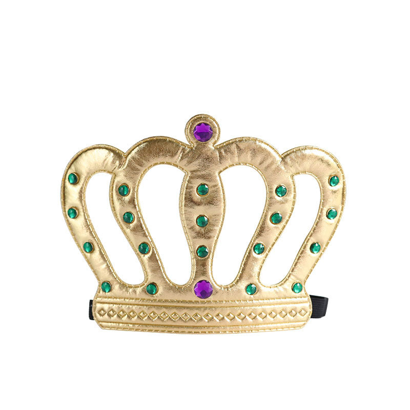 Children Birthday Arrangement Props Golden Cloth Crown