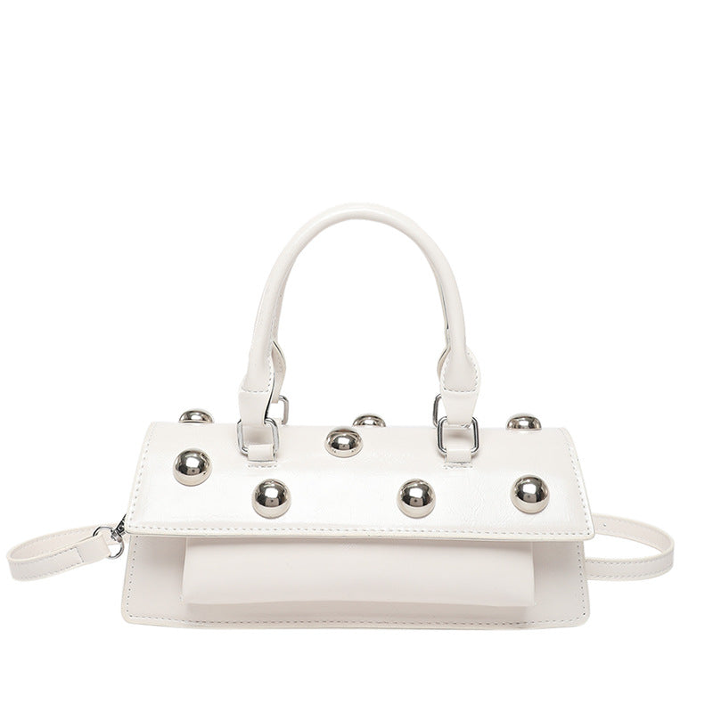 Fashion Rivet Handbag Women's Shoulder Messenger Tote Bag