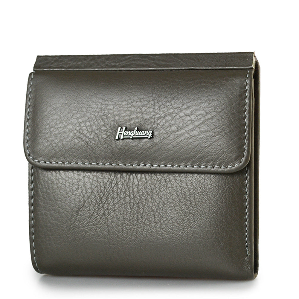Short Mini Fashion Multi-Card Slot Fashion Leather Women's Wallet