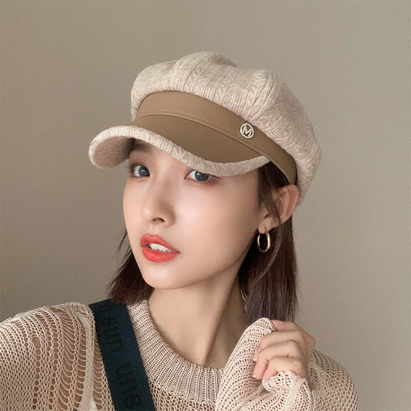 Fashion Personality Leather Beret Children