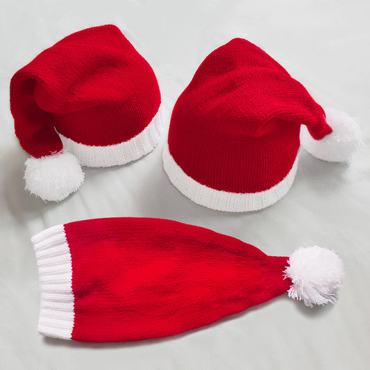 Christmas Warm Fur Ball Knitted Hat