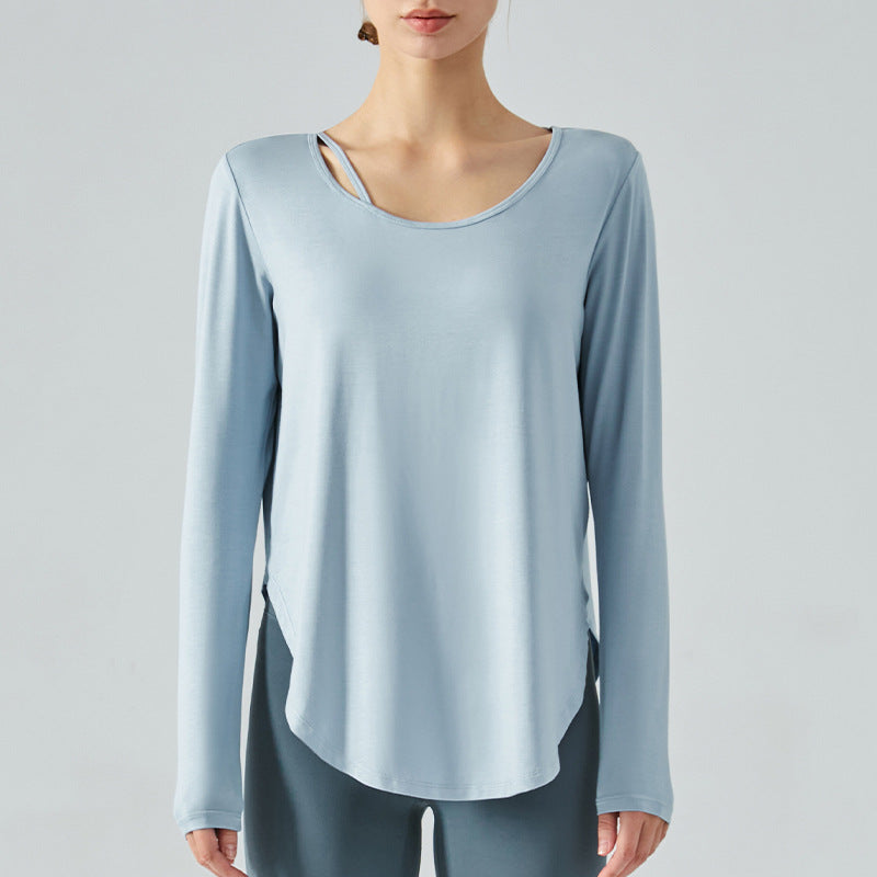 Jacket Loose-fitting Lightweight Thin Skin-friendly Casual Blouse Exercise Yoga Clothes