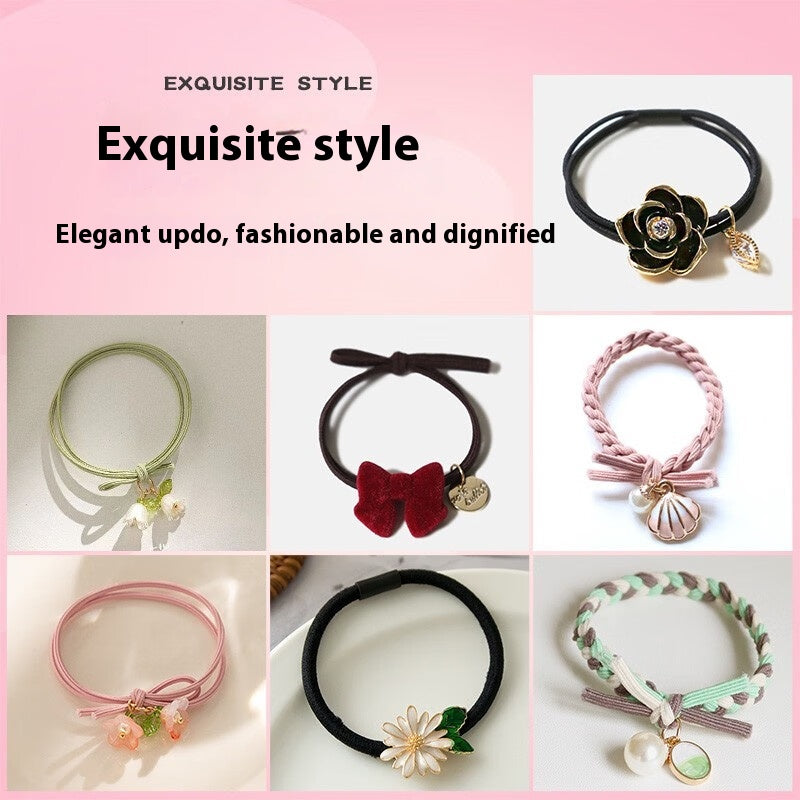 Elastic And Durable Rubber Band Ponytail Hair String