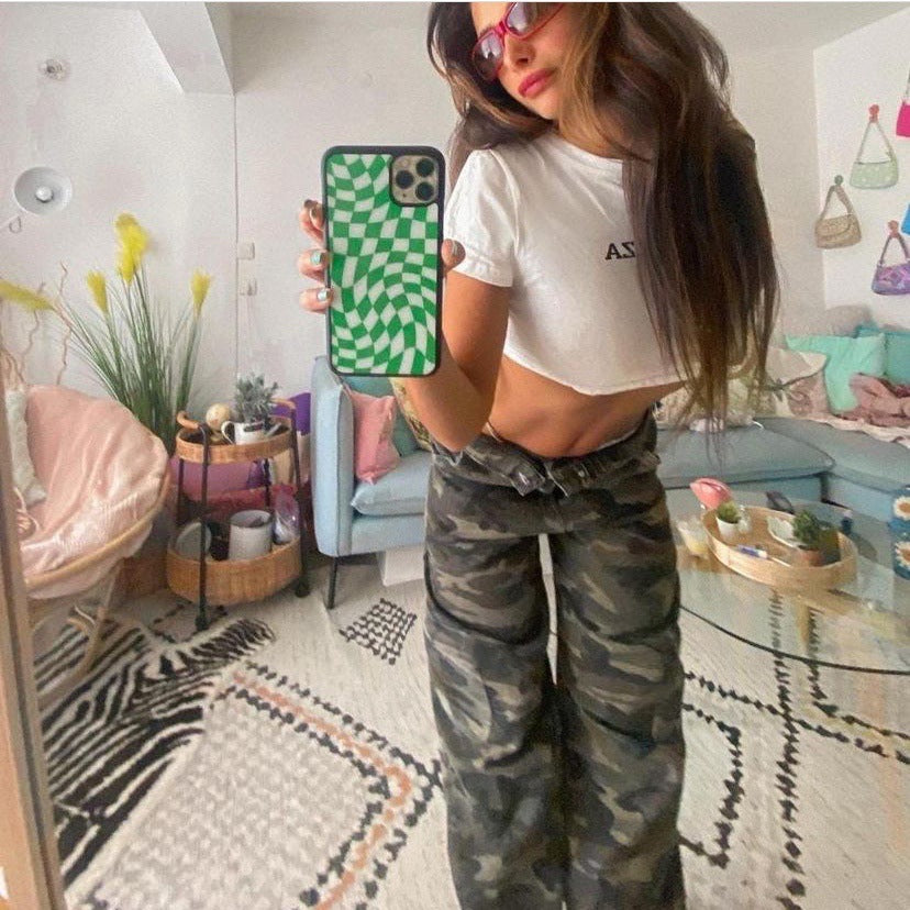 High Street Work Camouflage Jeans Loose