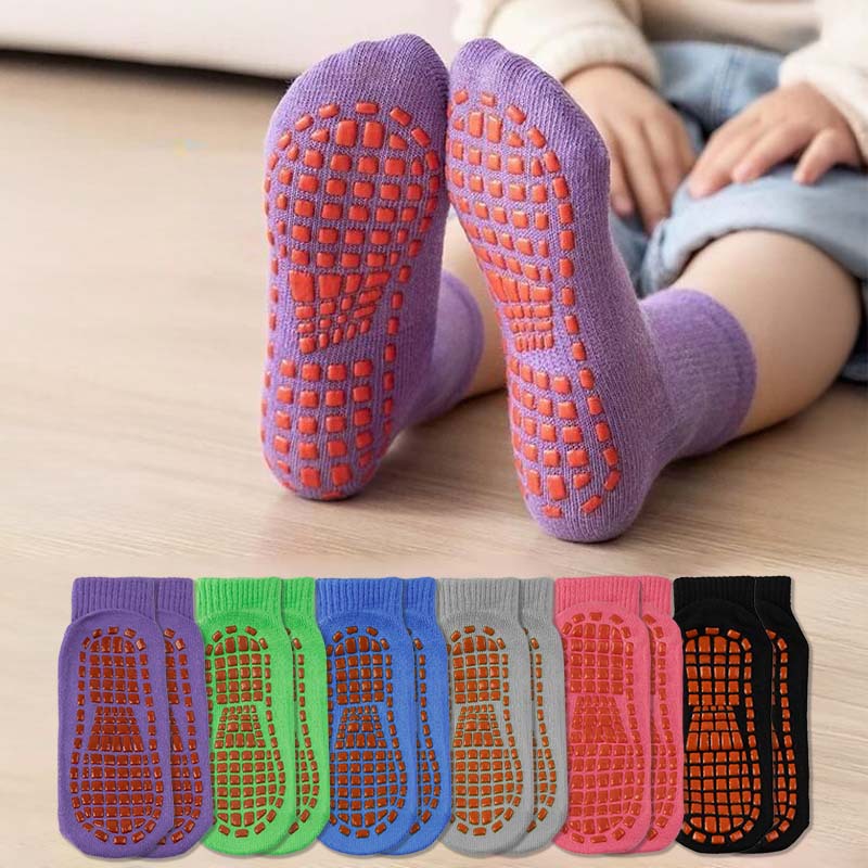 Women's Indoor Non-Slip Mid-Calf Socks