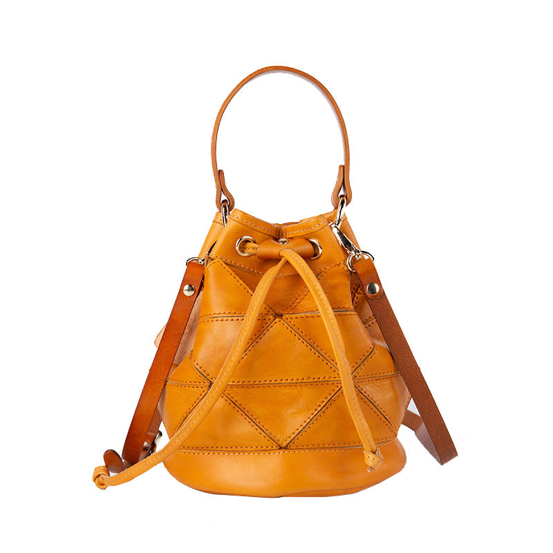 Geometric Stitching Crossbody Women's Bag Literary Handbag