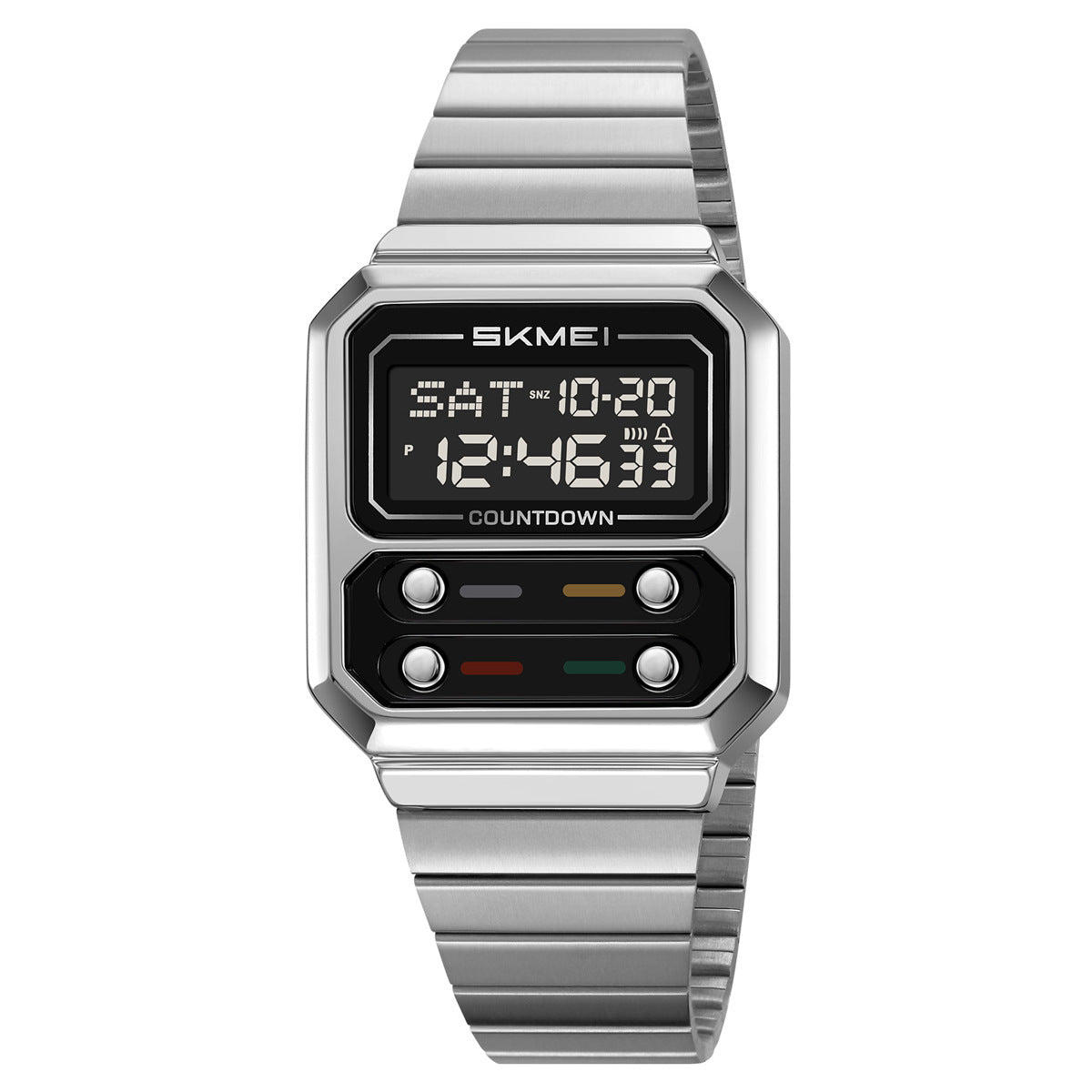Men's Retro Multifunctional Waterproof Digital Watch