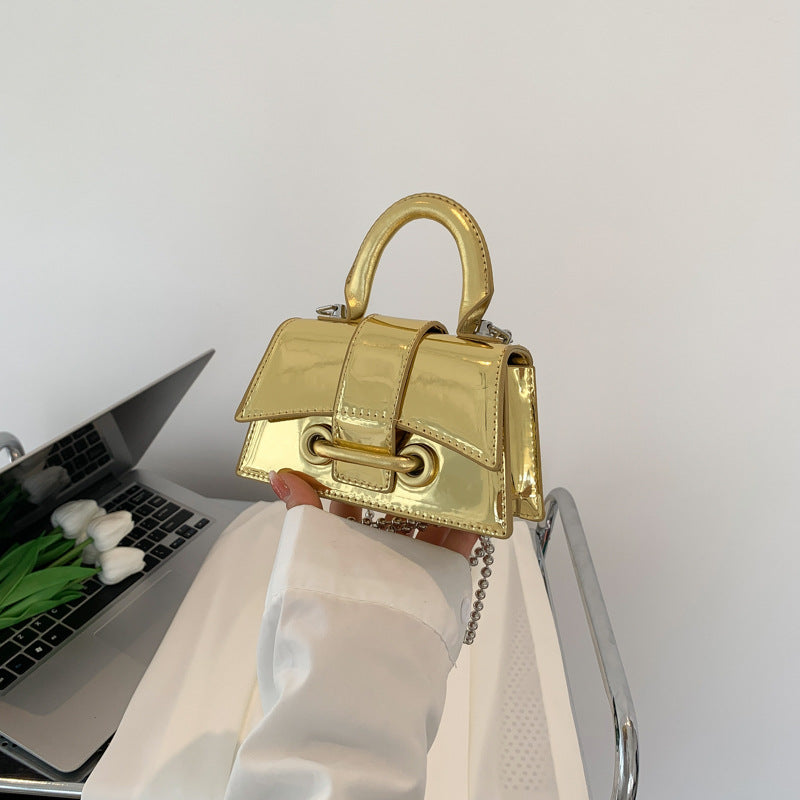 Women's Fashion Simple Laser Glossy Handbag