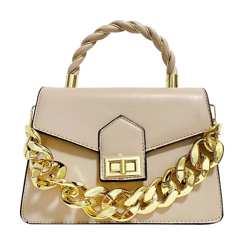 Fall Winter Fashion Crossbody Bag Twisted Chain Women's Bag Handbag Simple Texture Shoulder Messenger Bag
