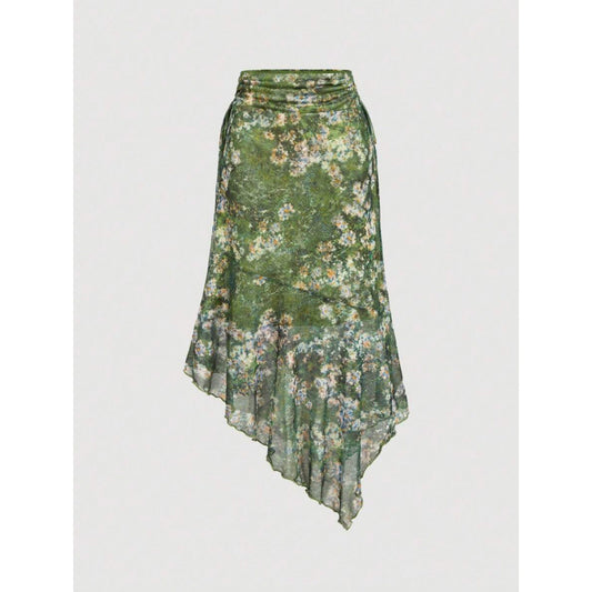 Summer Women's Loose And Long Skirt With Buttocks Wrapped