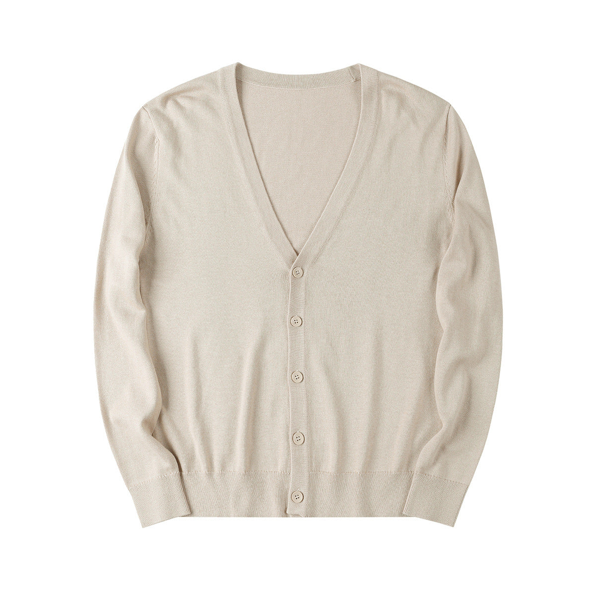 V-neck Solid Color Sweater For Men