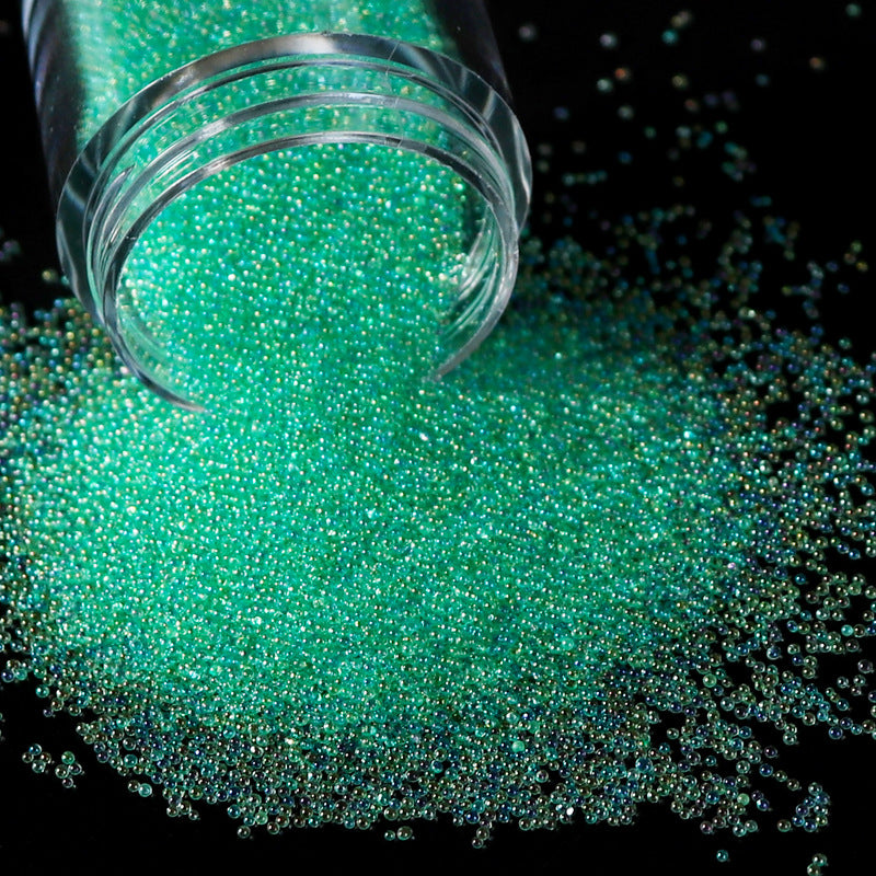 Transparent Micro Glass Bead Non-porous Magic Color Bubble Ornament