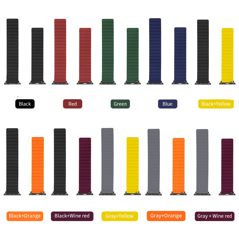 Applicable Magnetic Silicone Watch Strap