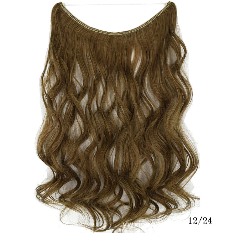 Women's One-piece Seamless Hair Extension Wig Set