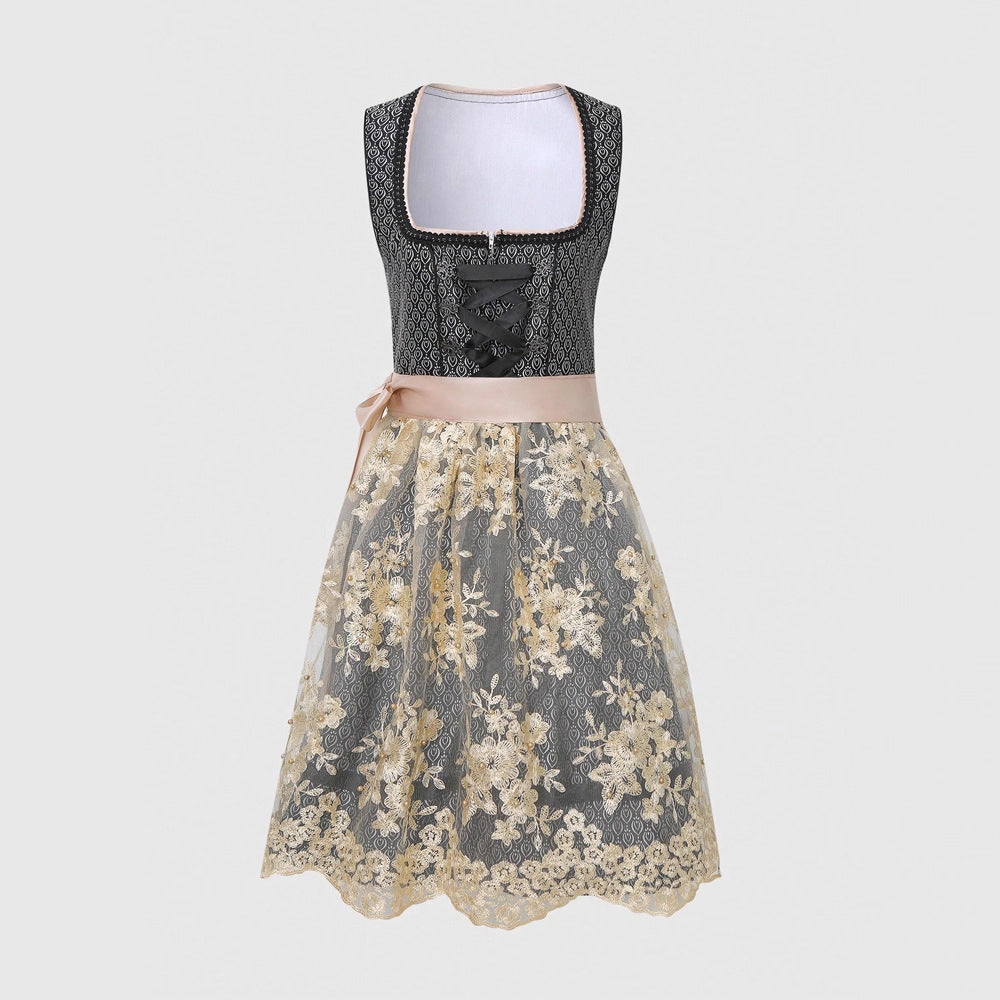 Womens Square Neck Sleeveless Dress