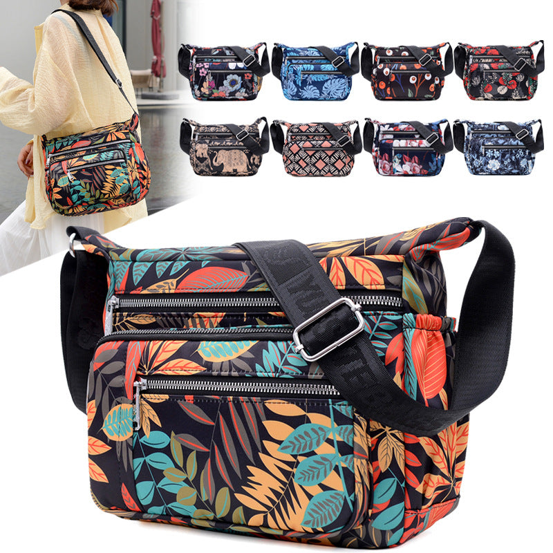 Crossbody Printed Bag Shoulder Bag Nylon Cloth