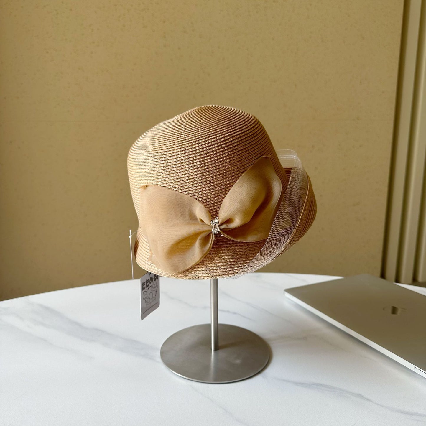 Weave Vintage Bucket Hat Small Brim Women's Straw Hat