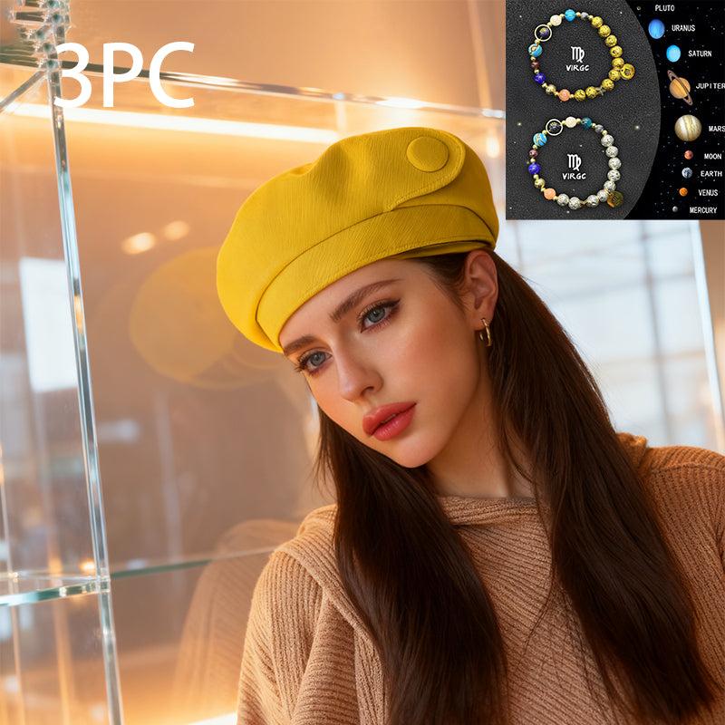 British-style Casual Painter Hat That Is Versatile And Can Show Off Your Face